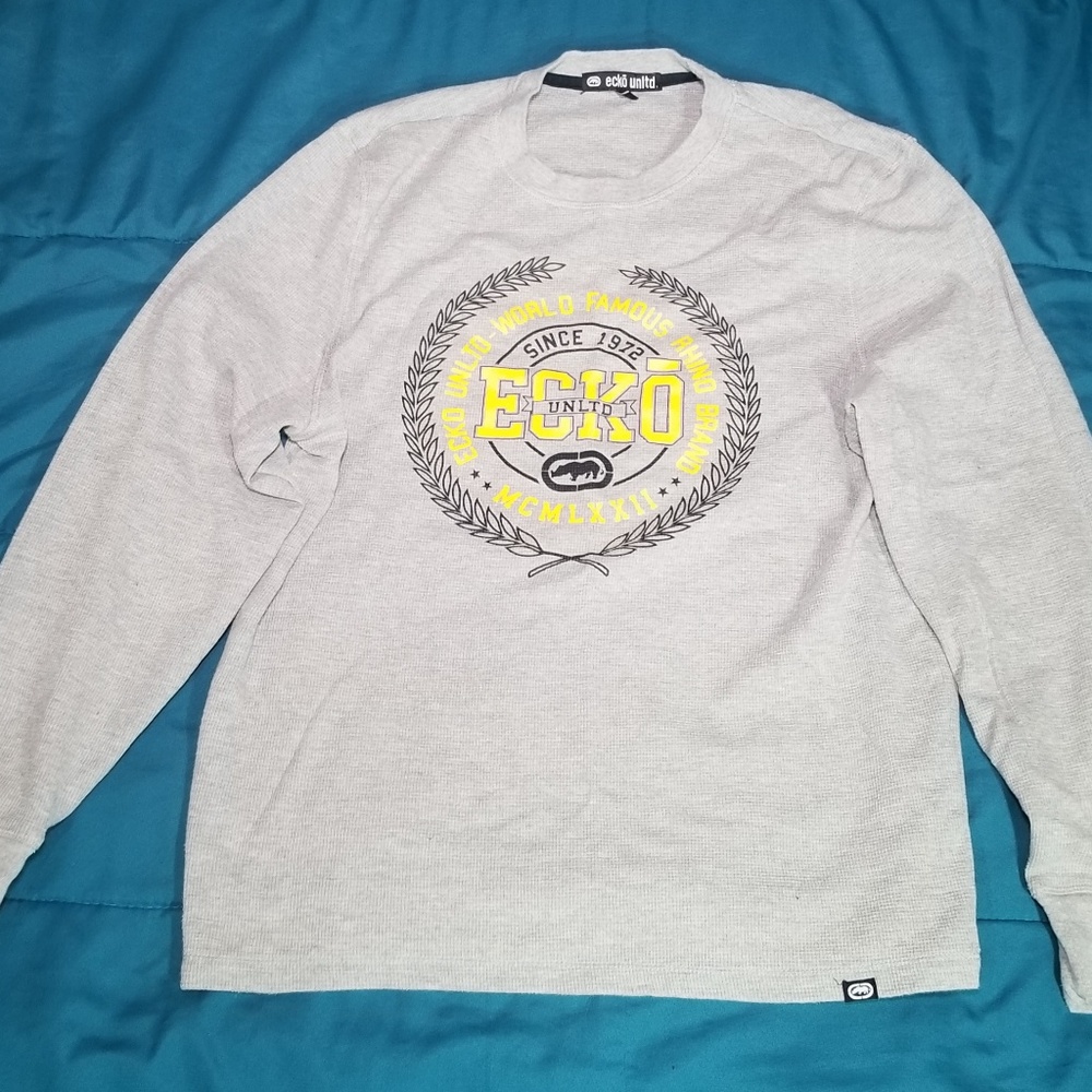 Ecko sweat shirt large gray